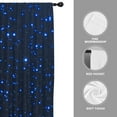 thumbnail image 4 of Blue Galaxy Window Curtains for Bedroom 42 x 63 Inch Outer Space Star Black Trippy Celestial Kids Boys Starry Nebula Universe Anime Living Room Treatment Set of 2 Curtain Panels Drapes, 4 of 4
