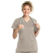 Landau ProFlex Tailored Fit Comfort Stretch 3-Pocket Scrub Top for Women 4160