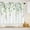 A Eucalyptus Green, variant on Burgundy Red Floral Valances for Windows Watercolor Flower Kitchen Curtain Valance Treatment Tiers Bathroom Short Curtains Valance for Living Room Bedroom Laundry Room (55x18 Inch)