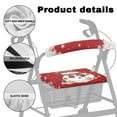 thumbnail image 5 of HELLHERO Snowman Rollator Walker Seat Back Covers Rollator Seat Covers and Reusable Stain Proof for Outdoors and Parks, 5 of 7