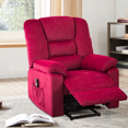thumbnail image 3 of Electric Recliner for Elderly, Power Lift Recliners for Elderly Wide Seat, Heavy Duty Lift Chairs Recliners 300 lb Capacity, Chaise Lounge for Bedroom, Living Room, 33.8x37.4x41.7, Red, Q15649, 3 of 12