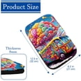 thumbnail image 4 of Vehicle Soft Comfortable Furry Printed Car Armrest Mat Pad Cover Accessories 12.5x8.2 Inch, 4 of 6