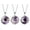 Amethyst, variant on 10pc Quartz Tiger Eye Gem Stone dolphin Pendants Prism Magic Reiki Chakra Amulet-Amethyst