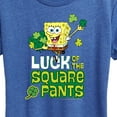 thumbnail image 3 of SpongeBob SquarePants - Luck Of The Square Pants - Women's Short Sleeve Graphic T-Shirt, 3 of 6