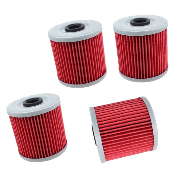 4 Pack Oil Filter for Kawasaki Bayou 220 KLF220 KLF-220 KLF 220 1988-2002 16099-004 Replace HF123 ATV