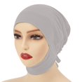 thumbnail image 2 of iHPH7 Turban Head Wraps for Women Cancer Head Wraps for Women Headbands for Women Head Scarf for Women's Hair Beanie for Women, Gray One Size, 2 of 4