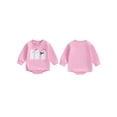 thumbnail image 3 of Aojekbee Baby Girl Rompers Crew Neck Long Sleeve Ghost Print Jumpsuits Halloween Clothes Bodysuits, 3 of 10