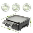 thumbnail image 3 of Cuisinart Gourmet Two Burner Outdoor Portable Gas Griddle, 3 of 3
