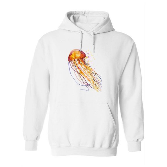 Jellyfish Watercolor Art  Hoodie Women -Image by Shutterstock, Female Large