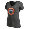 thumbnail image 2 of Women's Heather Gray Edmonton Oilers #WeSkateFor V-Neck T-Shirt, 2 of 3