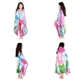 thumbnail image 2 of Kids Bathrobes Hooded Towels, Big Boys Girls Cartoon Hooded Wraps Beach Pool Bath Towel Poncho Cotton Towel, 30"x50", 3-12 Years, 2 of 5
