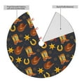 thumbnail image 2 of Sikiie Wild West Golden Horseshoe 30-48 inches {designName} Print Christmas Tree Skirt Snowman Xmas Tree Skirt with Edge Christmas Decorations for Holiday Party-48", 2 of 7