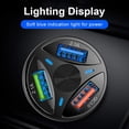 thumbnail image 3 of Car Charger Portable 3 USB Ports QC 3.0 Fast Charger For Mobile Phones, 3 of 5