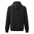 thumbnail image 7 of Men's Casual Solid Color Hooded Long Sleeve Loose Fit Tactical Sweatshirt Workout Athletic Pullover with Kanga Pocket, 7 of 7