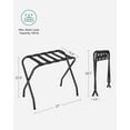 SONGMICS Luggage Racks Pack of 2, Hotel Folding Suitcase Stand for