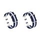 thumbnail image 4 of Kearding Correa de reloj inteligente Reloj inteligente colorida Piezas de reparación de diario Compatible con accesorios Watch FIT Azul Azul blanco 2piezas, 4 of 5