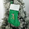 thumbnail image 4 of Vorkoi Christmas Stockings with Initials, Embroidered Letter Knit Christmas Stocking, Holiday and Family StockinDg for Fireplace Christmas Holiday Party Decoration, 4 of 4