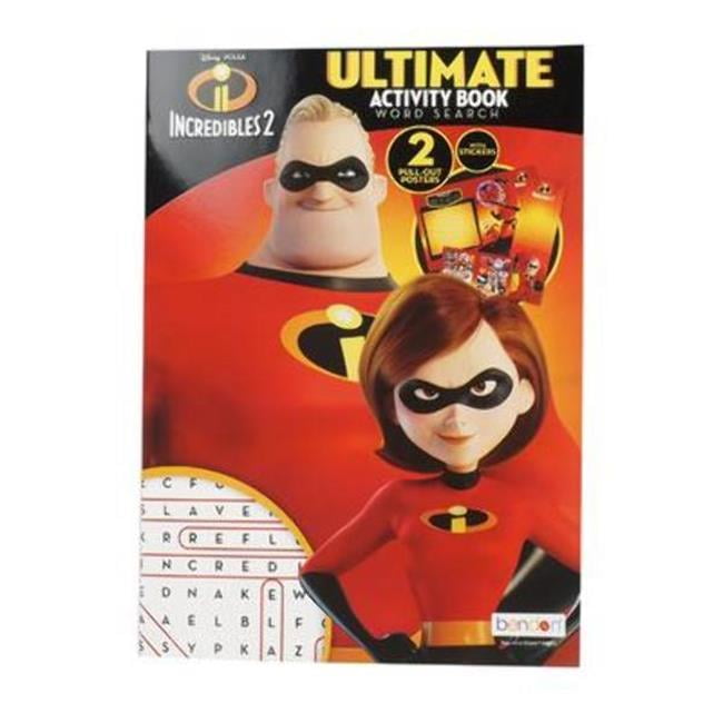 Pixar 2328494 Incredibles 2 Word Search Activity Book - Case of 24 ...