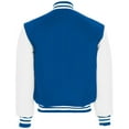 thumbnail image 2 of Holloway 224183.F08.3XL Varsity Jacket, Dark Royal & White - 3XL, 2 of 4