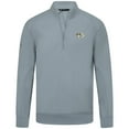 thumbnail image 2 of Men's Levelwear Gray Nashville Predators Upright Tri-Blend Quarter-Zip Pullover, 2 of 3