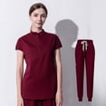 thumbnail image 1 of Bata quirúrgica de alta gama, ropa de lavado para quirófano dental, ropa elástica para cepillos de manos para mujeres, conjunto de ropa de trabajo bucal para médicos y enfermeras, 1 of 6