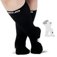 thumbnail image 6 of Extra Large Compression Stockings for Men Women 15-20mmHg Black, 5X-Large 1 Pair, 6 of 10