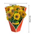 thumbnail image 4 of Paper Pops Up Cards Festive Tulips Forever Flower Bouquet 3d Popup Greeting Cards With Blank Note Card And Envelope,jxlgv, 4 of 5