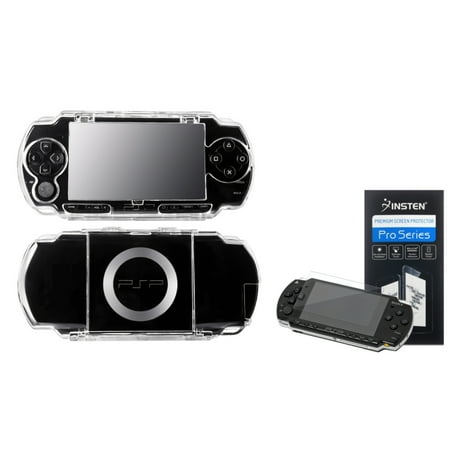 Insten For PSP 1000 - Clear Crystal Hard Case Cover + Screen Protector