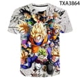 thumbnail image 1 of Camisetas con estampado 3D de Dragon Ball Z para niños, camiseta de manga corta con estampado de Son Goku Super Saiyan, ropa informal genial gym unisex, 1 of 2