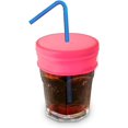 thumbnail image 3 of SHAR Couvercles de Paille en Silicone Réutilisables pour Voyage - Sans BPA, Anti-Fuite, Lot de 4 (Rose, Jaune, Vert, Bleu), 3 of 5