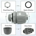 thumbnail image 4 of Liquid Tight Connectors - PVC Electrical Conduit Connectors - Flexible Non-Metallic Straight Conduit 1/2 Inch 25 Pieces, 4 of 7