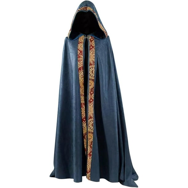 Renaissance - Capa Medieval Con Capucha Para Mujer, Hombre, Disfraz De