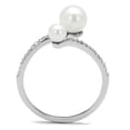 thumbnail image 3 of Ring Synthetic White 3W1236 for Women White Stone Color Style Rhodium Size 9, 3 of 4