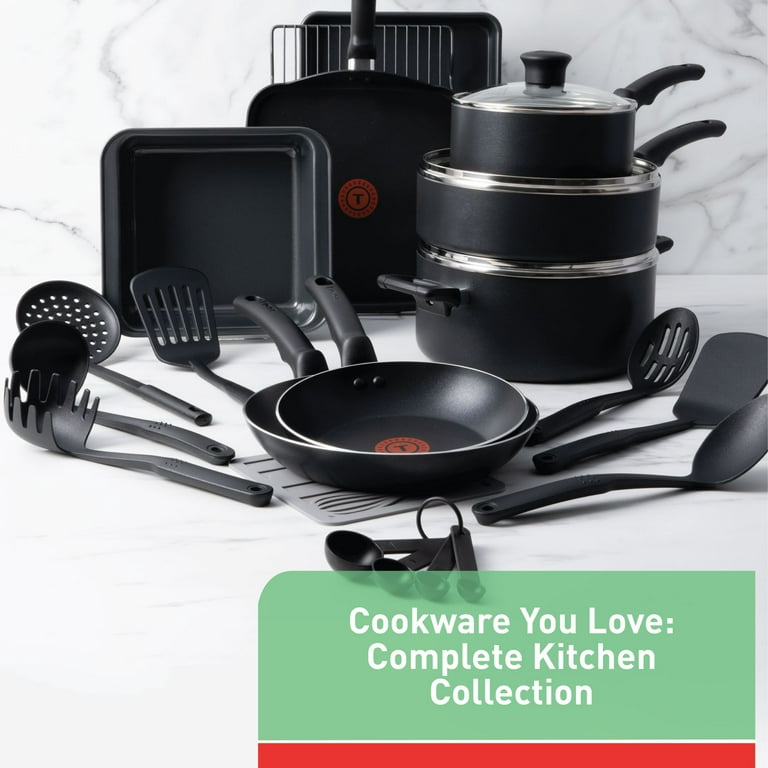 Tefal Cookware Set, Saucepans, Induction, Black, 3 Pc Set