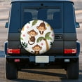 thumbnail image 3 of Kdxio Monkeys Swinging from Palms for Tire Cover Wheel Protectors Tyre Covers Weatherproof Wheel Covers Universal Fit for Trailer Rv SUV Truck Camper Travel Trailers 14 inch, 3 of 8