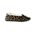 thumbnail image 2 of Gold Toe Women's Cozy Animal Print Slipper Socks with Sherpa Lining Slip On Comfy House Shoes, 2 of 5