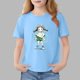 thumbnail image 1 of Blusas y camisas de manga corta con cuello redondo para niños Camiseta de verano de manga corta estampada para niñas Jersey elegante de cuello redondo para niñas Top de algodón para niños, 1 of 6