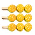 thumbnail image 1 of 3 Pcs Épingle à Cheveux en Forme de Burger Artificiel Accessoires Décoratifs pour Cheveux, 1 of 5