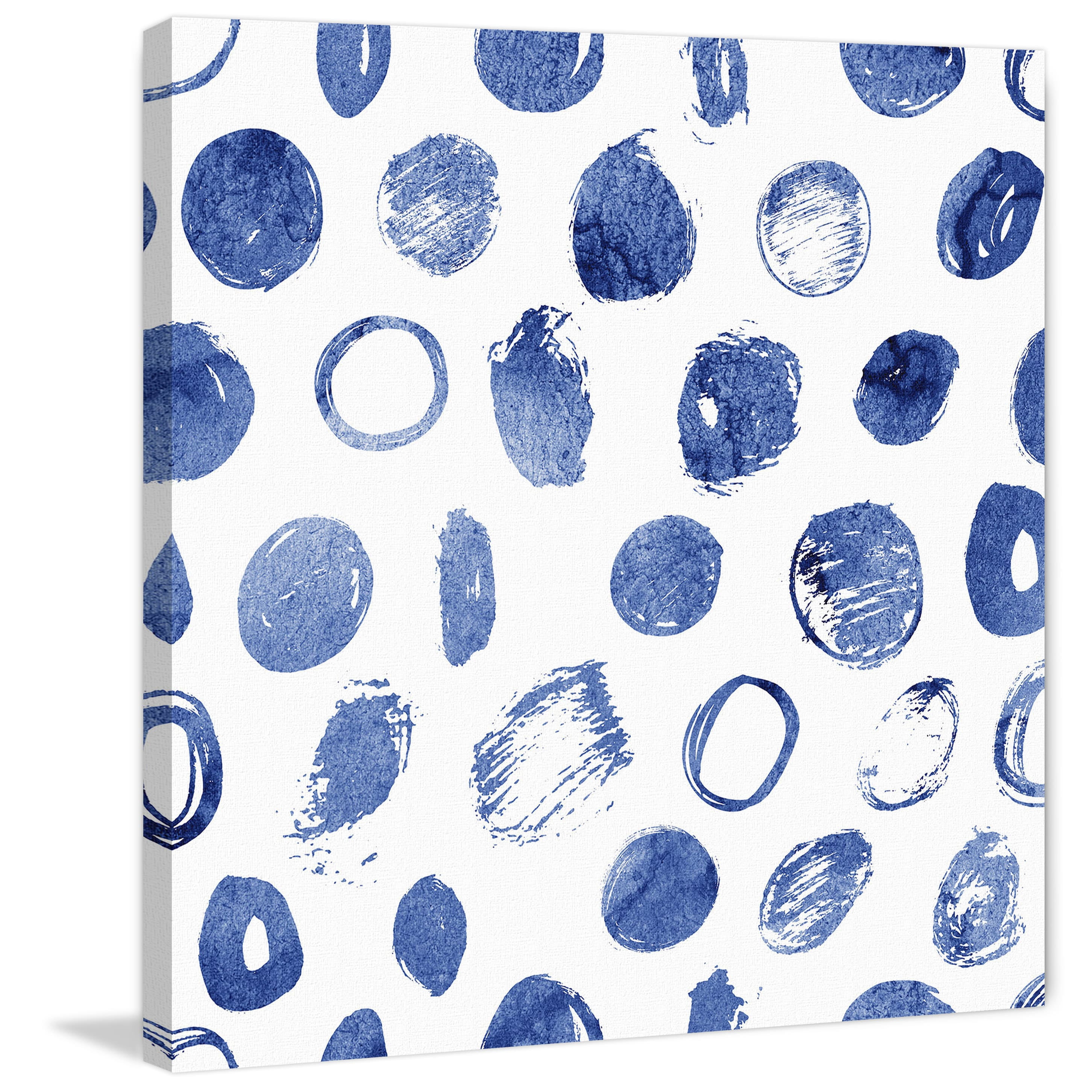 "Blue Art" Painting Print on Wrapped Canvas
