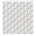 thumbnail image 2 of Ambesonne Botanical Shower Curtain, Vintage Orchids Leaves, 69"Wx75"L, Pale Taupe and White, 2 of 4