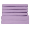 thumbnail image 2 of Luxury Home Super-Soft 1600 Series Double-Brushed 6 Pcs Bed Sheets Set (Full, Lilac), 2 of 3