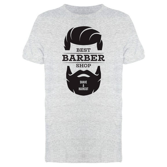Best Barber Shop T-Shirt Men -Image by Shutterstock, Male x-Large