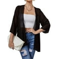 thumbnail image 2 of Kiapeise Women's Chiffon Cover Up Loose Sheer Kimono Cardigan Beach Swimsuit Capes Bikini Beachwear, 2 of 6