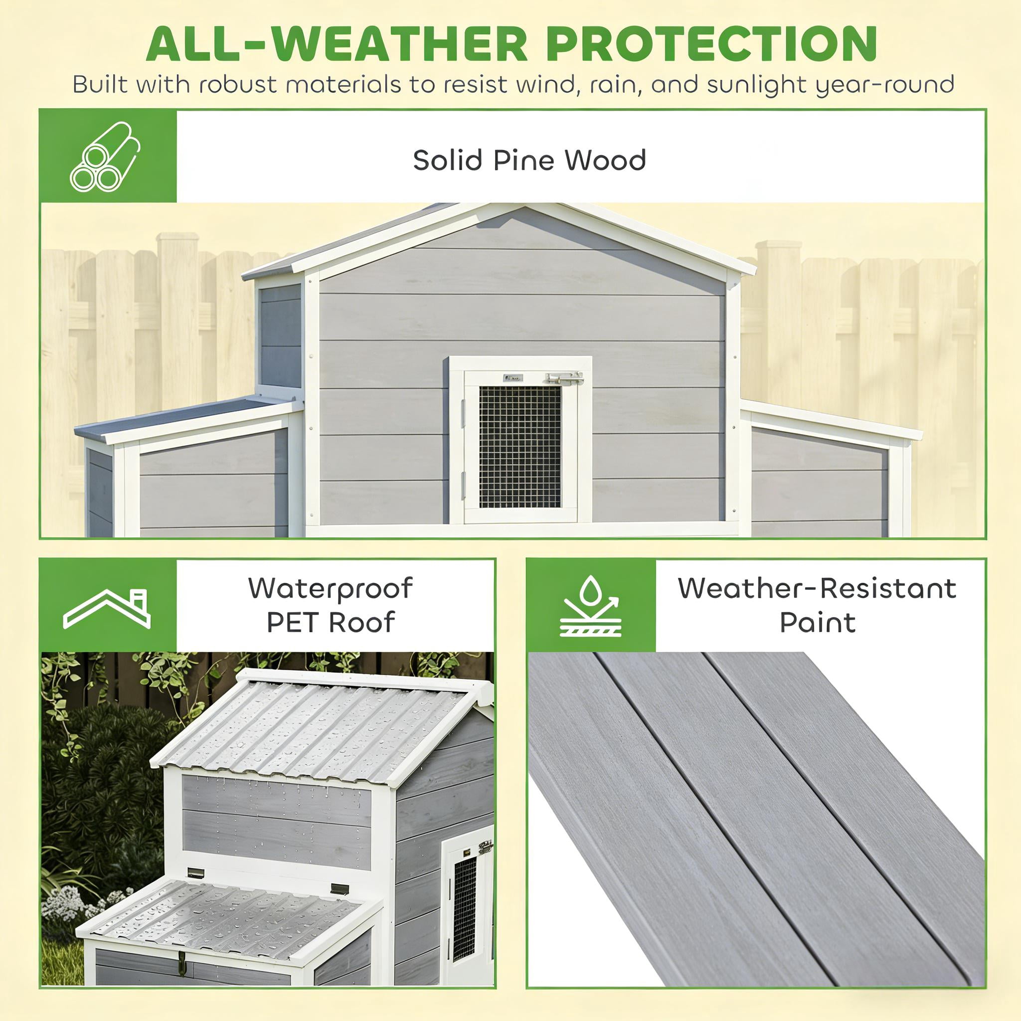 Wooden Pet House, Large Chicken Coop, Chicken House