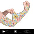 thumbnail image 3 of Daiia Watercolor Wildflowers UV Sun Protection Arm Sleeves - Cooling Compression Arm Sleeve - Sports & UV Arm Sleeves for Men & Women, 3 of 8