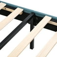 thumbnail image 6 of Queen Size Storage Bed, Velvet Upholstered Platform Bed with a Big Drawer, Blue, 6 of 7