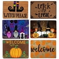 thumbnail image 1 of Forzero Pumpkin Welcome Doormat Fall Indoor Outdoor Entrance Home Front Porch Rugs Halloween Housewarming Greetings Gift Decoration Supplies 16 x 24 Inches, 1 of 6