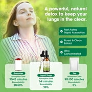 Mullein Drops 1400mg - 13-in-1 Herbal Mullein Leaf Extract Supplement - Apple Flavor - (2 fl oz / 60ml)