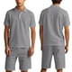 thumbnail image 3 of WILLBEST Traje de Verano para Hombre, de Carga Corta, Holgado, Informal, Transpirable, de Manga Corta, de Lino, 3 of 8