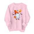 thumbnail image 2 of Jsaierl Womens Halloween Sweatshirts Plus Size Ghost Graphic Pullovers Fall Loose Fit Crewneck Long Sleeve Sweater Tops Halloween Party Supplies, Sizes S-2XL, 2 of 6